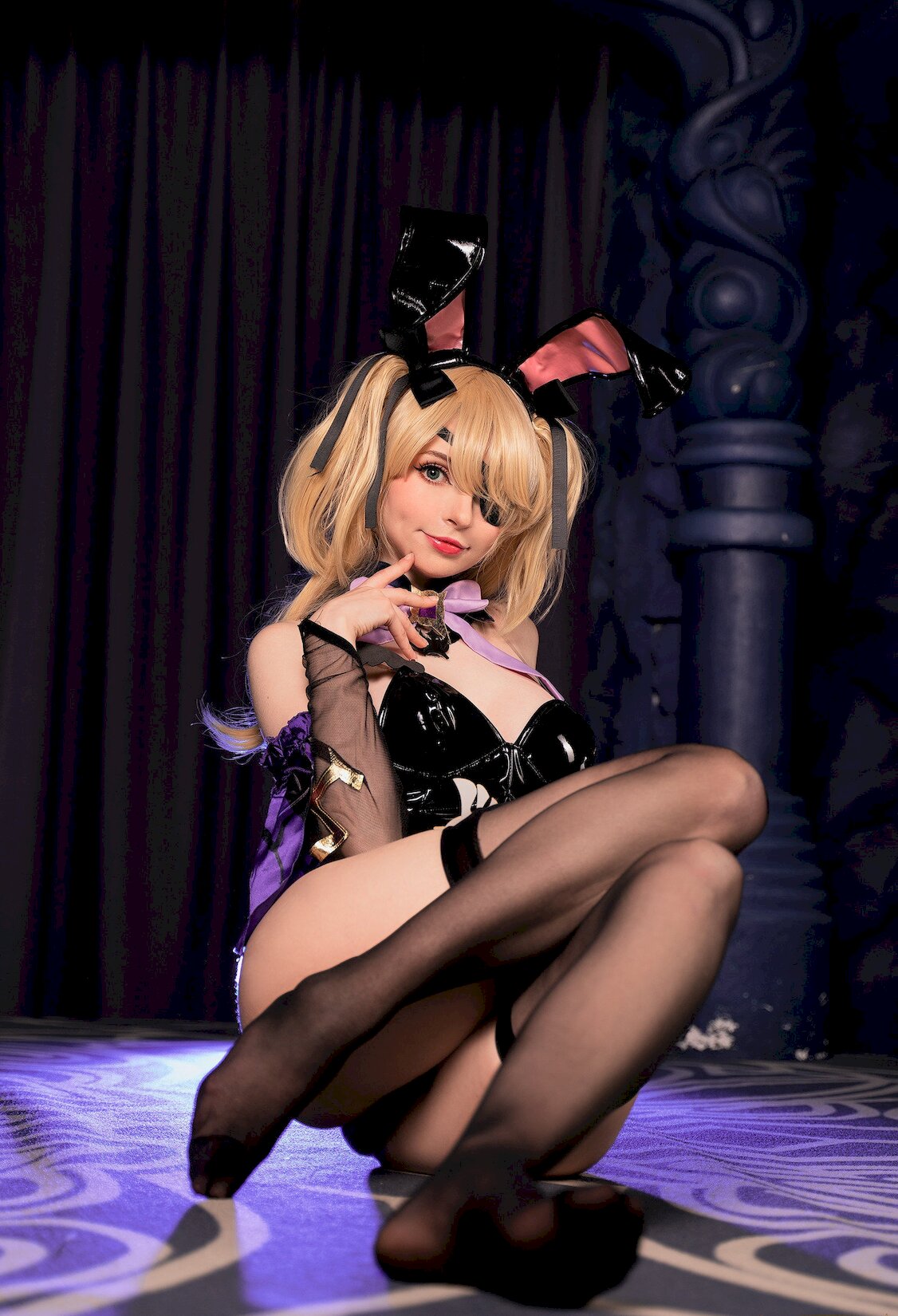 ͼ milkyFischl ͬѧNo.Peach PlayboyBunnyenshinmpact/24P  [CoserӰ] ˿Ů P.3