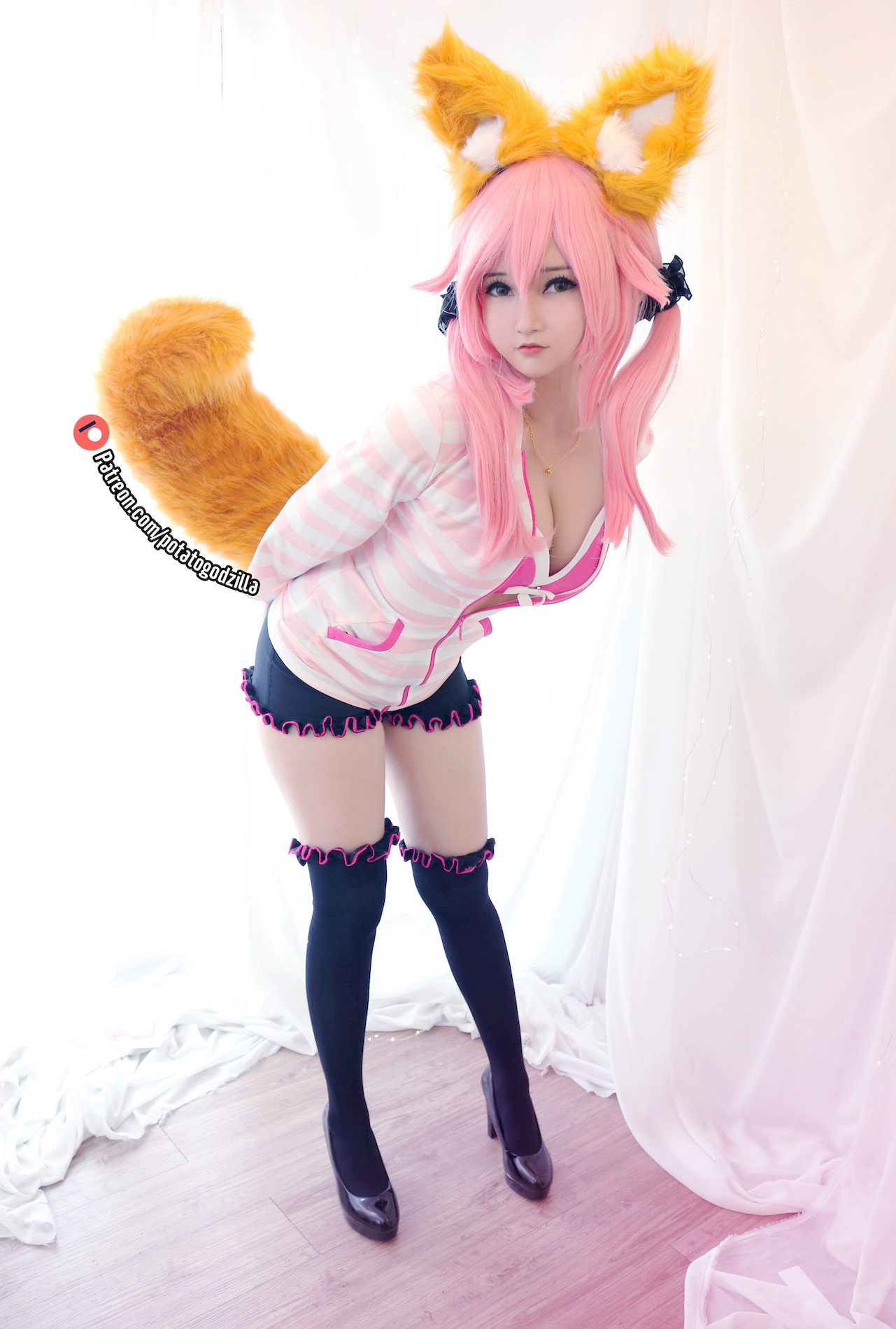 Tamamo ߻ͼ ģ Godzilla coserӰ CoserС Uniform Potato School P.1 